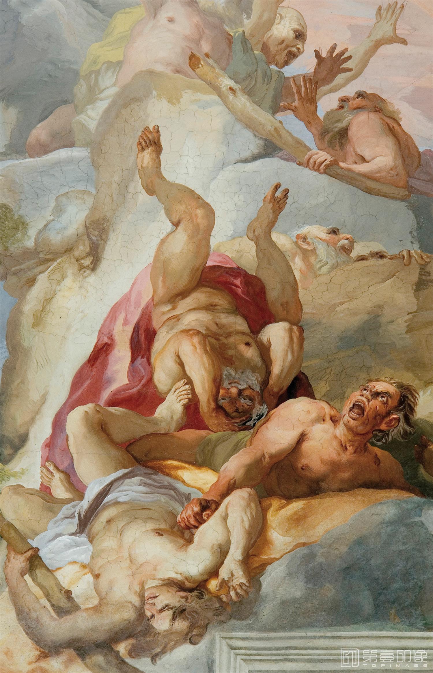 油画-列支敦士登皇家美术馆-Johann Michael RottmayrJohann Michael RottmayrBattle of the Gods and Giants-271